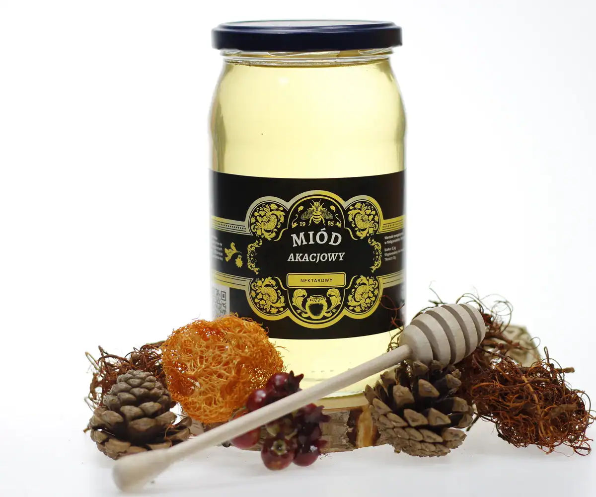 Miód akacjowy (1100g) - obrazek 4
