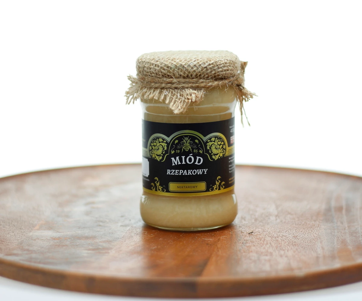Miód rzepakowy (1100g) - obrazek 2