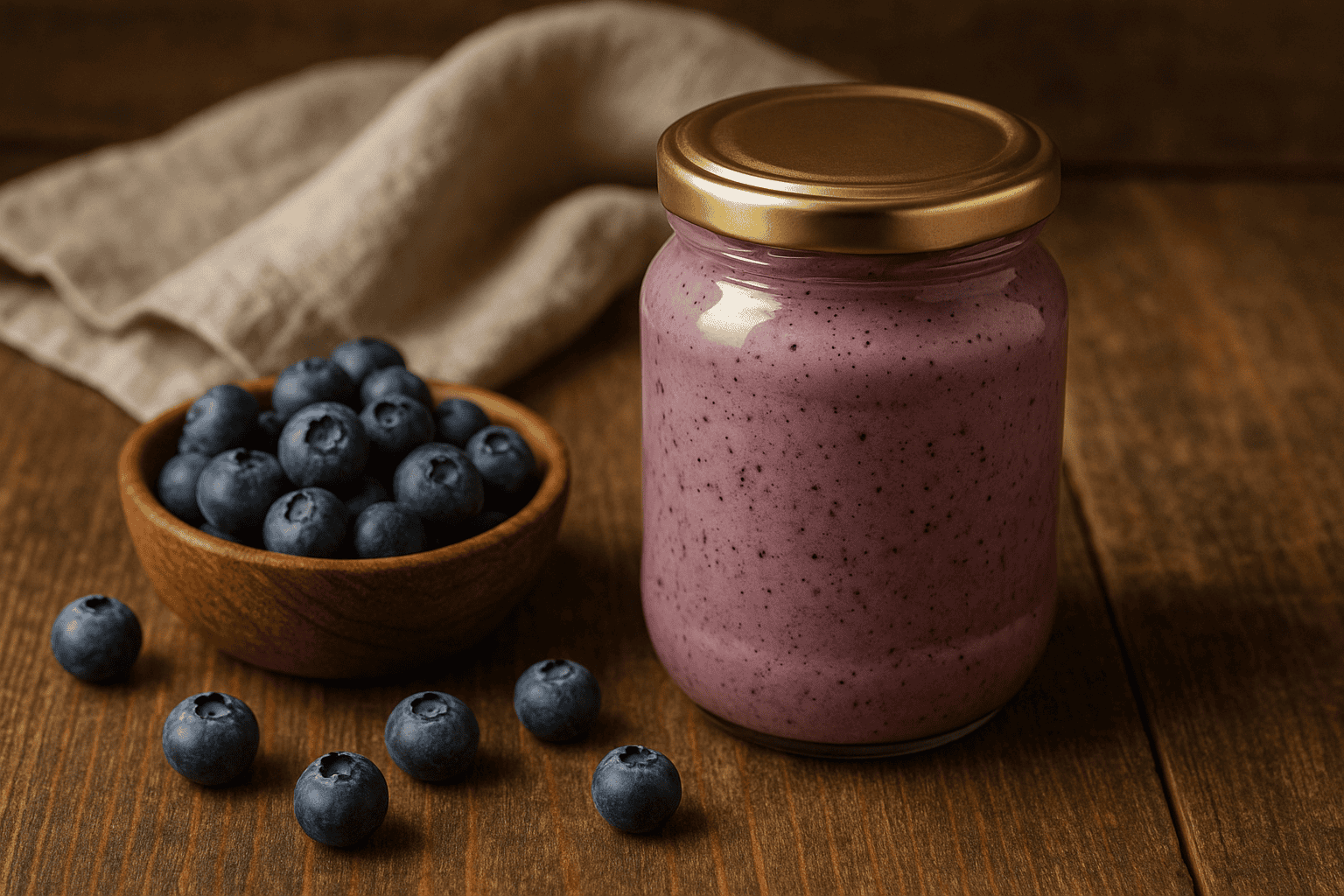 Naturalny krem miodowy z jagód, idealny na prezent.