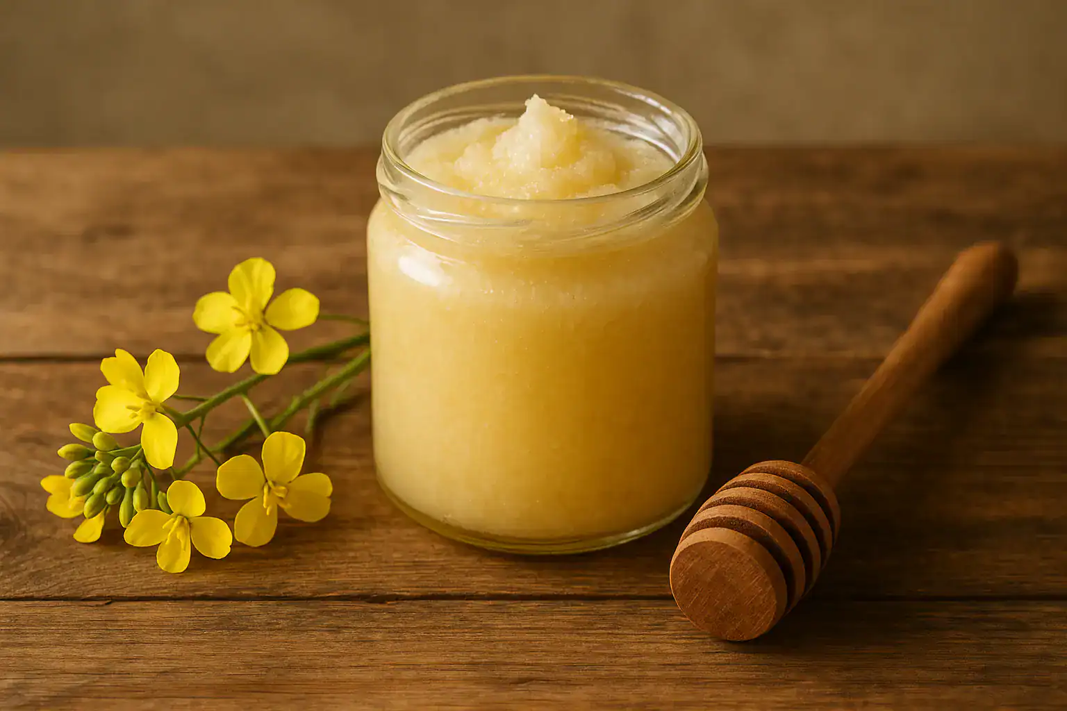 Naturalny miód kremowany, produkt pszczelarski, na prezent lub do domu.