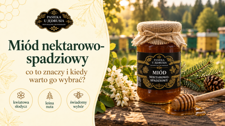 Miód nektarowo-spadziowy – co to znaczy i kiedy warto go wybrać?